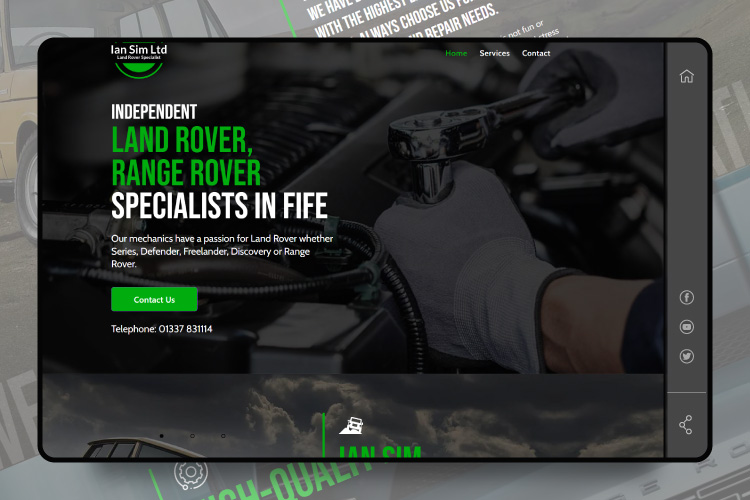 Ellyfont Website Design -Carpet shop Website Design